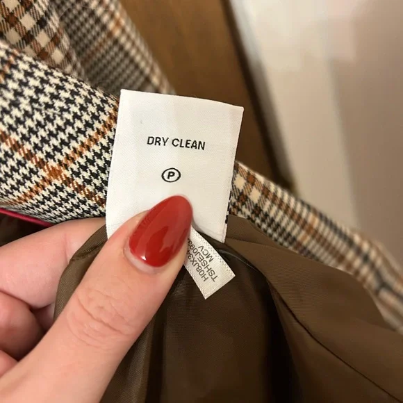 Tommy Hilfiger Plaid Blazer with Brown Accents Women’s Size 10 NWOT - Picture 7 of 8